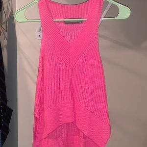 V neck sleeveless sweater